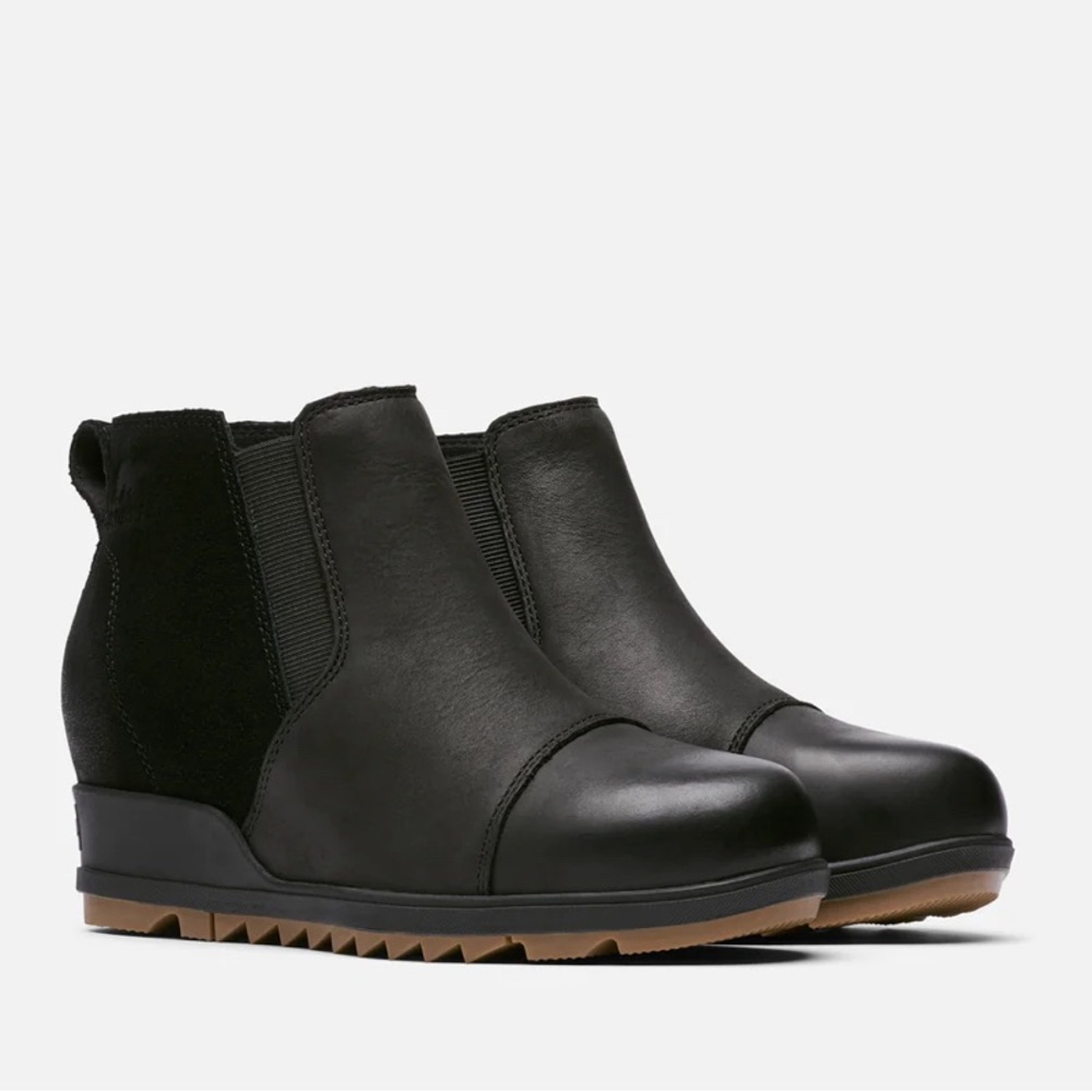 Sorel Evie Pull-On Booties Sz 8 Black